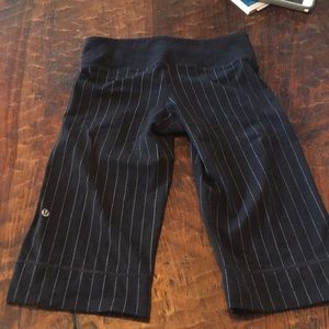 Pinstripe Lululemon Capri
